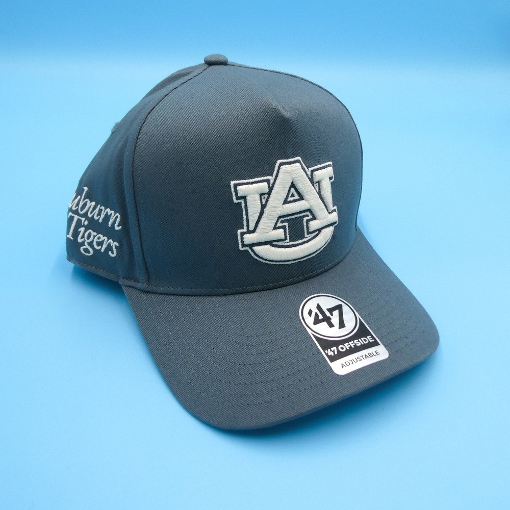 '47 Hat Mens One Size Auburn Tigers Gray Offside‎ Snapback Cap Auburn AU Cotton